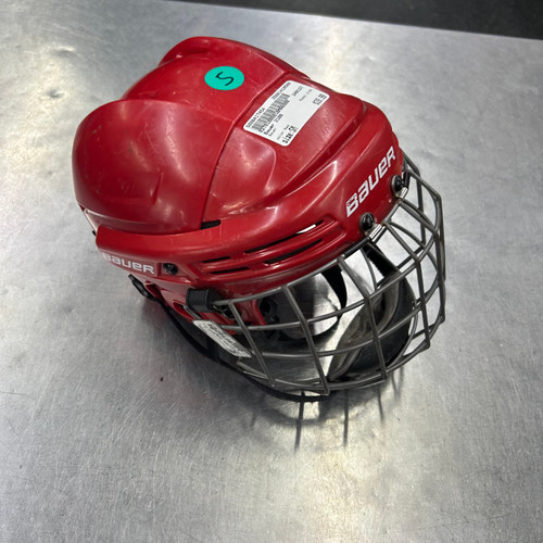 Vist Large View of Product Image Which is Used Bauer 2100 Helmet Cage Combo Red SM