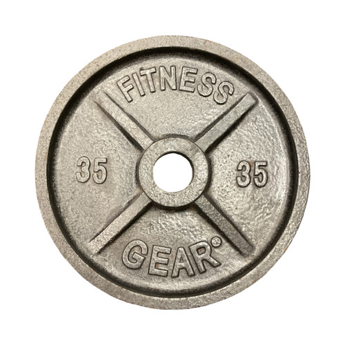 Gear Fitness Olympic Plate (Each) 35 lb Vist Large View of Product Image Which is Gear Fitness Olympic Plate (Each) 35 lb