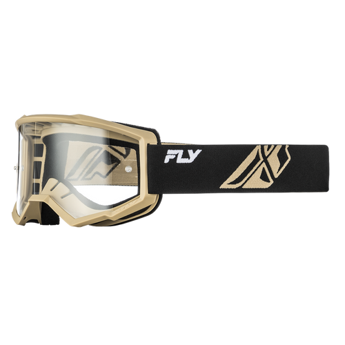 New Fly Racing Focus Motocross Goggles Black/Khaki- Adult 11218-44137-51166 Vist Large View of Product Image Which is New Fly Racing Focus Motocross Goggles Black/Khaki- Adult