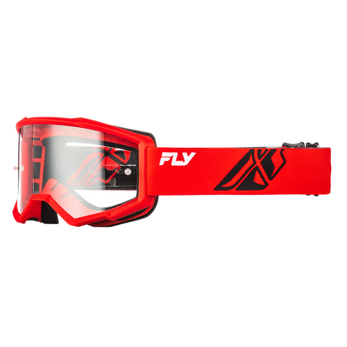 Vist Large View of Product Image Which is New Fly Racing Focus Motocross Goggles Red/Black- Adult