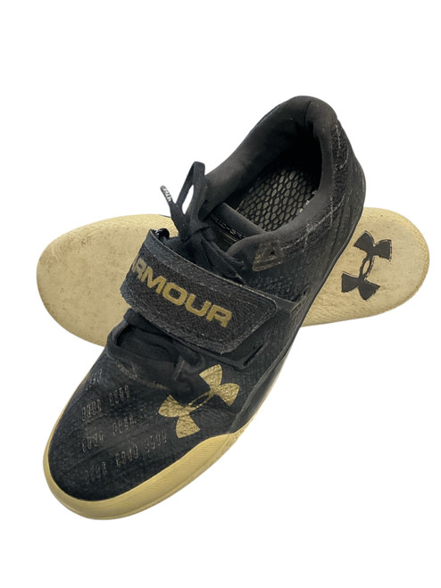 Vist Large View of Product Image Which is Used Under Armour Track & Field Cleats Adult Black Senior 8