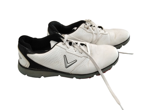Vist Large View of Product Image Which is Used Callaway Mens Golf Shoes White Senior 9.5