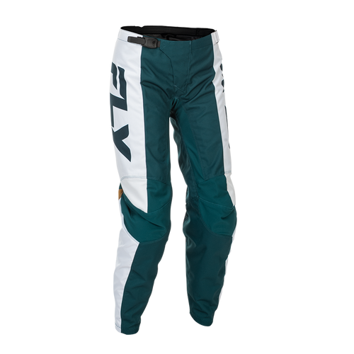 Vist Large View of Product Image Which is New Fly Racing F-16 Women's Motocross Pants Teal/White/Gold- Women's US Size 05/06