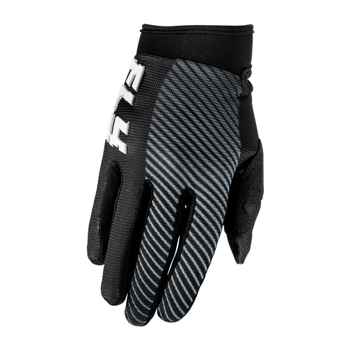 New Fly Racing F-16 Youth Motocross Gloves Black/White- Youth LG 11218-441379-210YL Vist Large View of Product Image Which is New Fly Racing F-16 Youth Motocross Gloves Black/White- Youth LG