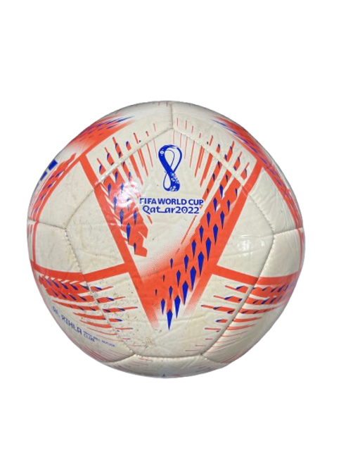 Vist Large View of Product Image Which is Used Adidas ADIDAS FIFA 2022 WORLD CUP SZ 4 All Size Soccer Ball Cardinal And White 4