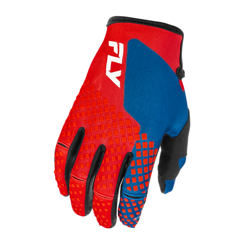 Vist Large View of Product Image Which is New Fly Racing Kinetic Motocross Gloves Red/White/Blue- Adult MD