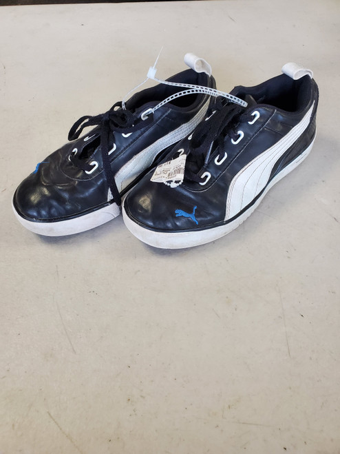 Vist Large View of Product Image Which is Used Puma MONOLITE GOLF SHOES SZ 3 Jr Golf Shoes Black And White Junior 03