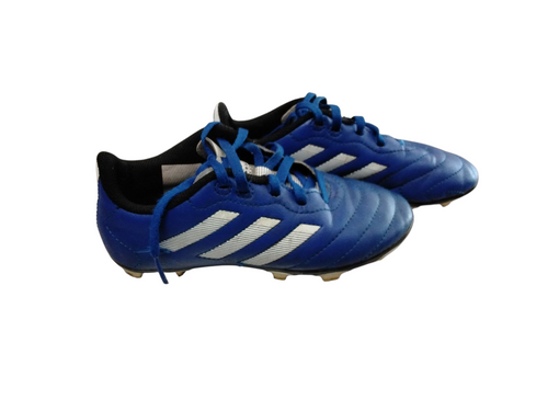 Vist Large View of Product Image Which is Used Adidas Soccer Cleats Royal Blue Youth 13.0