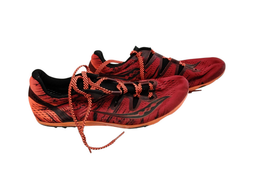 Vist Large View of Product Image Which is Used Saucony Track & Field Cleats Adult Red Senior 10