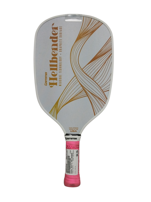 Vist Large View of Product Image Which is Used Gamma Sports HELLBENDER Pickleball Racquet White