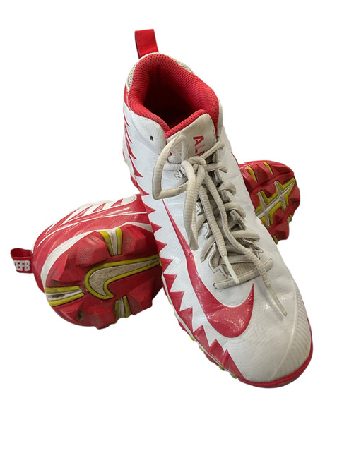Vist Large View of Product Image Which is Used Nike Jr FB Cleats Red Junior 04.5