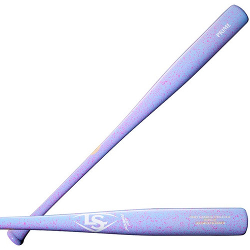 Vist Large View of Product Image Which is Louisville Slugger Pro Prime EDCL44 Maple Bat Light Blue/Pink