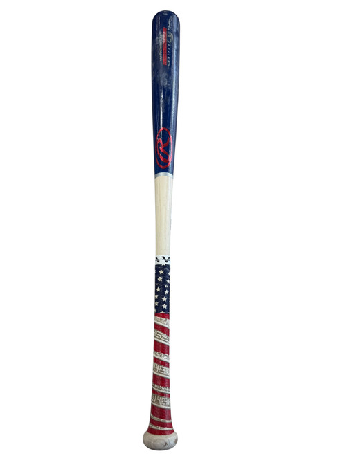 Vist Large View of Product Image Which is Used Rawlings HERITAGE CUT BB/SB Wood Bat 30"