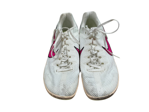 Vist Large View of Product Image Which is USED Nike RIVAL DISTANCE Track & Field Cleats Adult White Senior 7