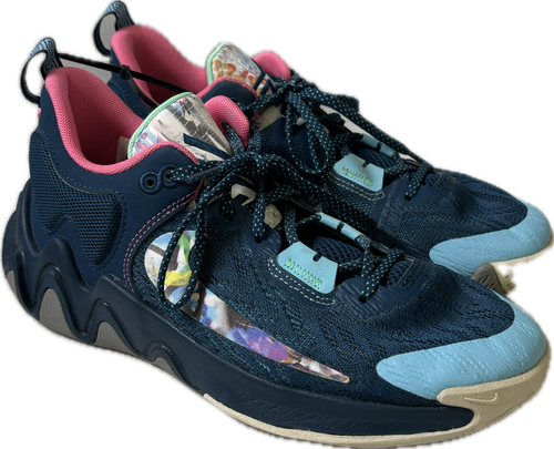 Vist Large View of Product Image Which is Used Nike Basketball Shoes Y Navy Blue Junior 06