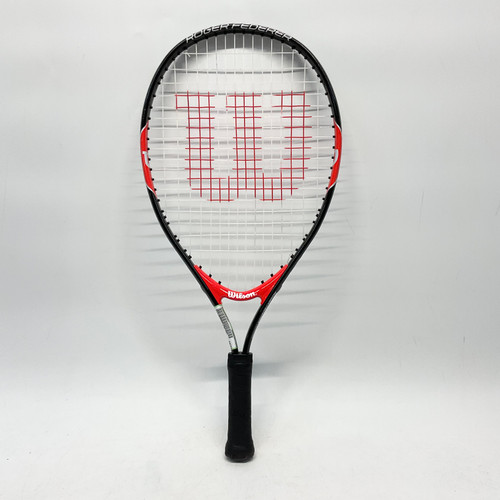 Vist Large View of Product Image Which is Used Wilson FEDERER 21 Junior Tennis Racquet Black 21"