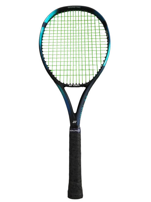 Vist Large View of Product Image Which is Used Yonex EZONE FEEL Adult Tennis Racquet Navy Blue 4 3/8"