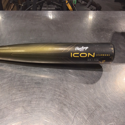 Vist Large View of Product Image Which is Used Rawlings ICON BB/SB High School -3 Bat 32"