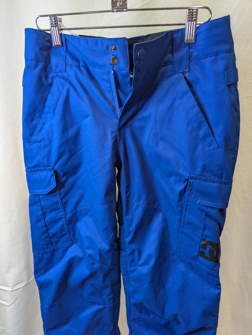 Vist Large View of Product Image Which is Used DC Shoes Snow Pants Y Navy Blue And Orange MD