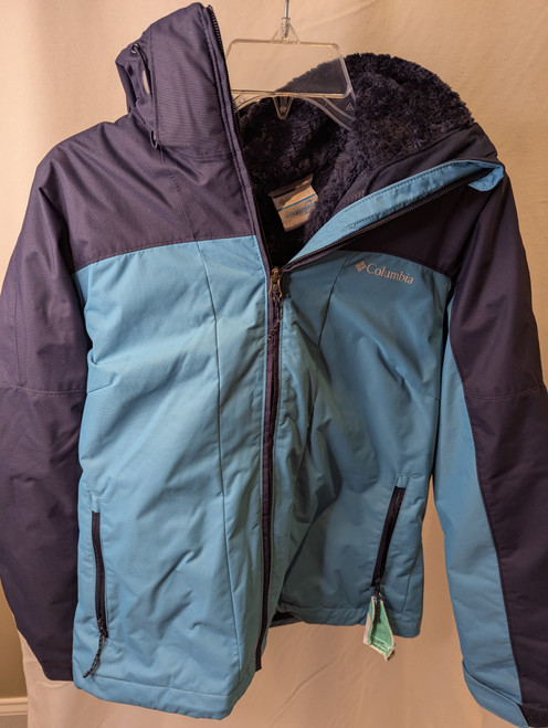 Vist Large View of Product Image Which is Used Columbia Outerwear Heavy Jacket W Navy Blue XS