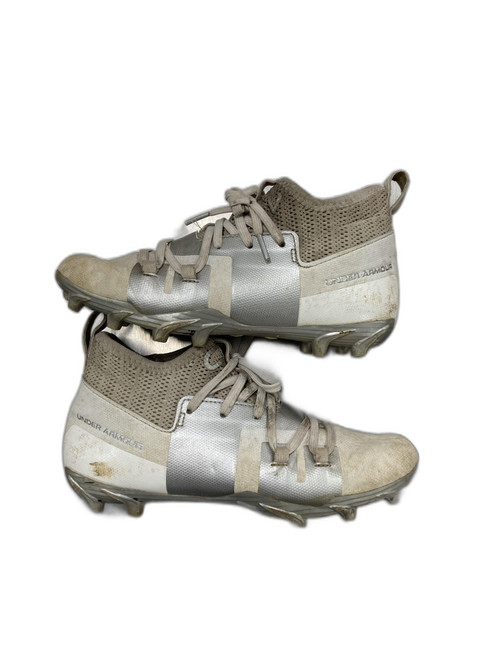 Vist Large View of Product Image Which is Used Under Armour Jr FB Cleats Black Junior 04.5