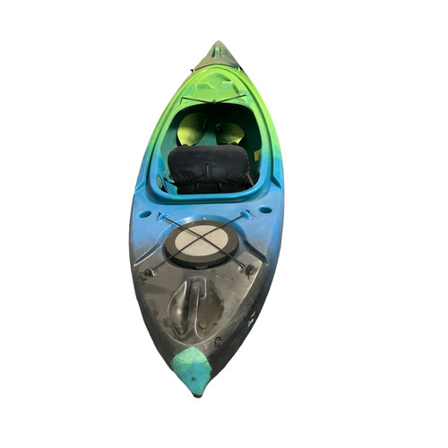 Vist Large View of Product Image Which is Used SWIFTY 9.5 Kayak Green And Royal Blue 9Ft 6In