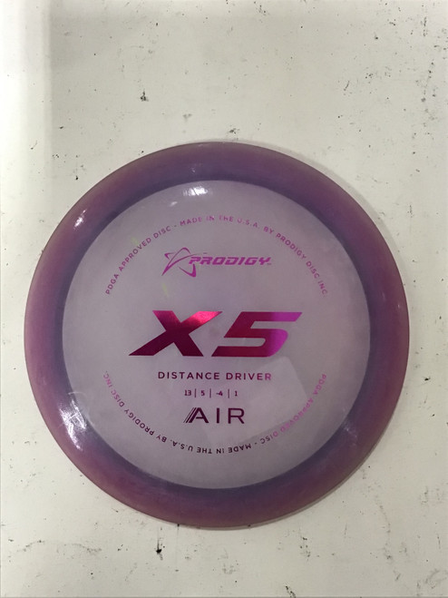 Vist Large View of Product Image Which is Used Prodigy Disc X5 AIR Disc Golf Driver Purple 164g