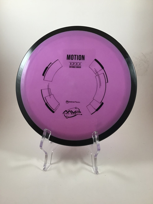 Vist Large View of Product Image Which is Used MVP NEUTRON MOTION Disc Golf Driver Purple 158g