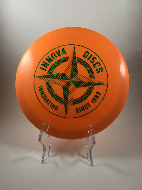 Vist Large View of Product Image Which is Used Innova STAR HAWKEYE Disc Golf Driver Orange 174g