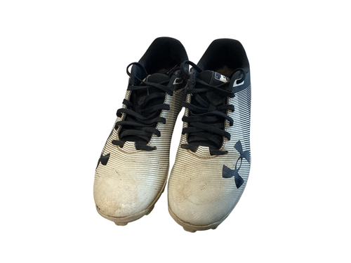 Vist Large View of Product Image Which is Used Under Armour BASEBALL SIZE SIZE 3.5 BB/SB Cleats White Junior 03.5