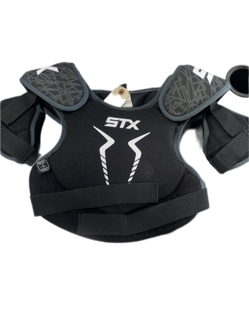 Vist Large View of Product Image Which is Used STX STALLION 75 Lacrosse Gloves Junior Black LG