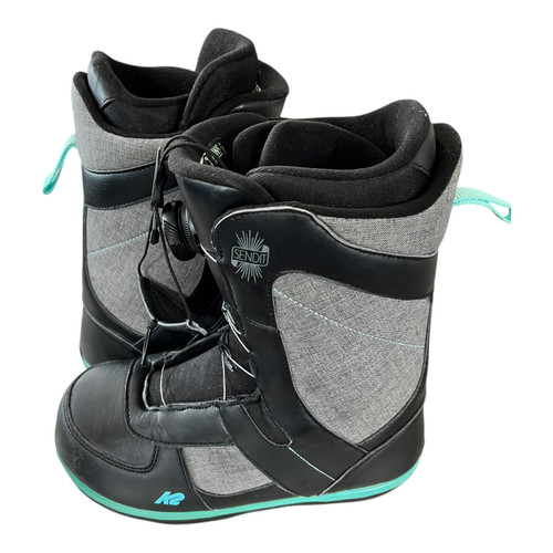 Vist Large View of Product Image Which is Used K2 SEND IT Womens Snowboard Boots Black Senior 7