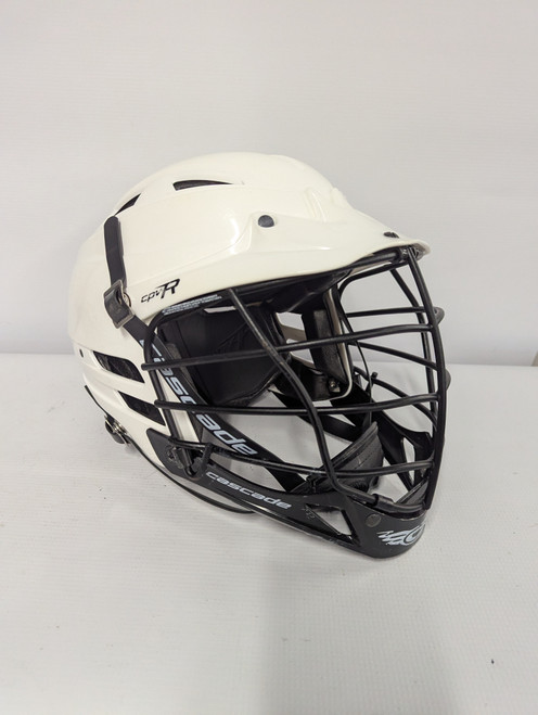 Vist Large View of Product Image Which is Used Cascade CPV-R Lacrosse Helmet White SM