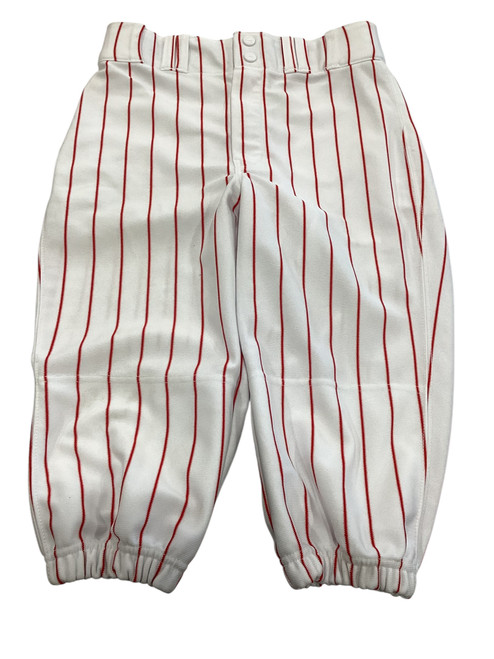 Vist Large View of Product Image Which is Used Champro BASEBALL PANTS WHITE AND RED STRIPE BB/SB Pant Boys Cardinal And White XL