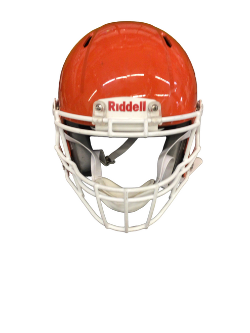 Vist Large View of Product Image Which is Used Riddell VICTOR FB Helmet Orange MD