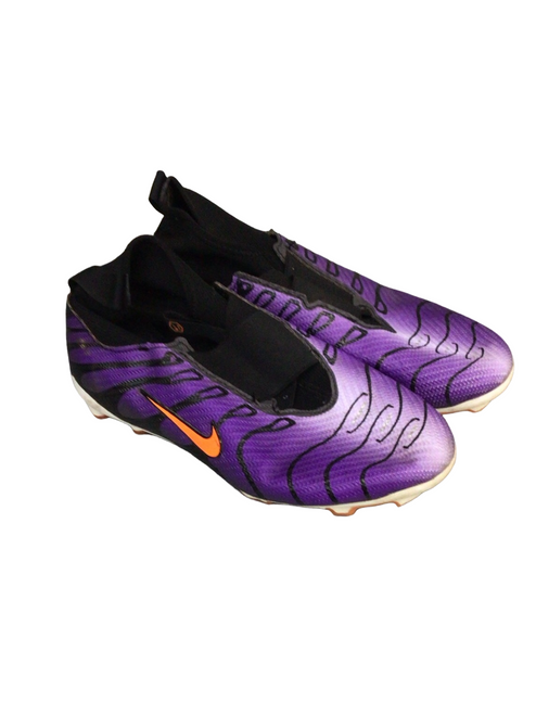 Vist Large View of Product Image Which is Used Nike Adult FB Cleats Purple Senior 5.5