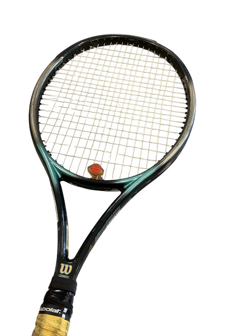 Vist Large View of Product Image Which is Used Wilson HAMMER 4.0 T STRETCH Adult Tennis Racquet Green Unknown