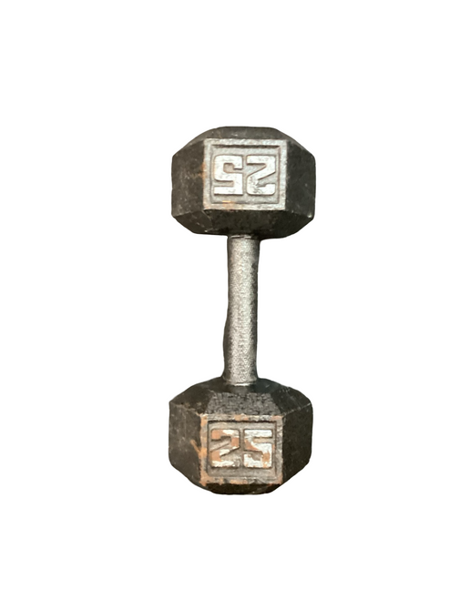 Vist Large View of Product Image Which is Used Hex Dumbbell (Each) 25 lb