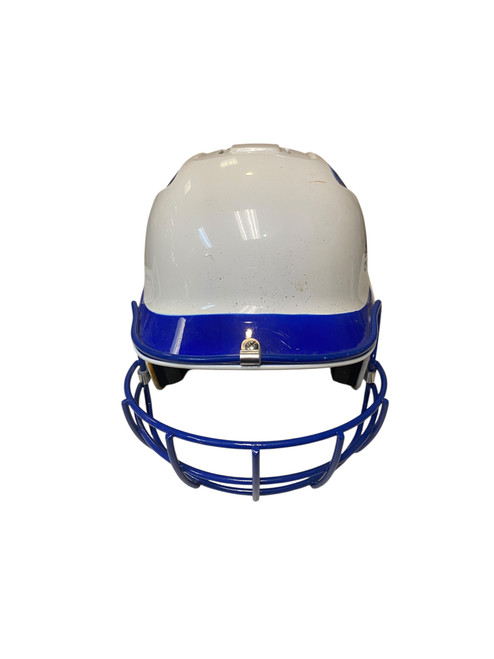 Vist Large View of Product Image Which is Used Adidas BLUE AND WHITE HELMET Batting Helmet w/Mask None MD