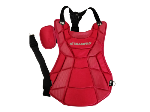 Vist Large View of Product Image Which is Used Champro CG06 Catchers Chest Protector Red Junior