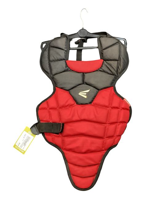 Vist Large View of Product Image Which is Used Easton QUIKFIT RED/BLK Catchers Chest Protector Black And Red Youth