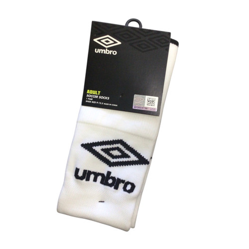 Vist Large View of Product Image Which is Used Umbro SOCKS Soccer Socks White LG