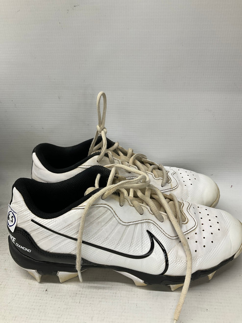 Vist Large View of Product Image Which is Used Nike DIAMOND BB/SB Cleats White Senior 6.5