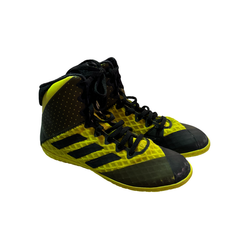 Vist Large View of Product Image Which is Used Adidas Wrestling Shoes Yellow Junior 03.5