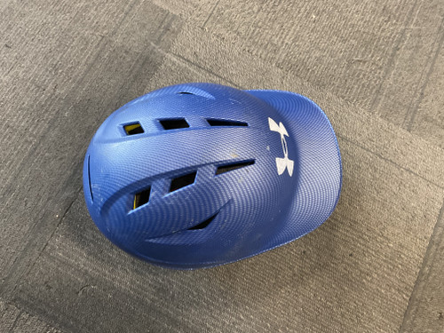 Vist Large View of Product Image Which is Used Under Armour CHARGED Batting Helmet No Mask Royal Blue SM