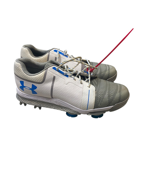 Vist Large View of Product Image Which is Used Under Armour Mens Golf Shoes White Senior 6.5