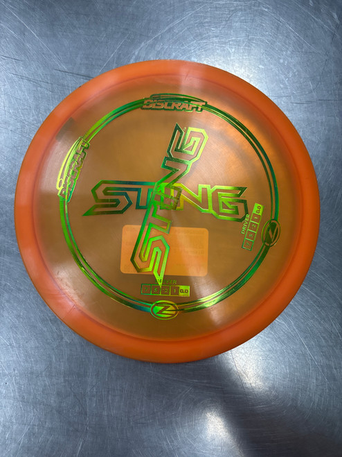 Vist Large View of Product Image Which is Used Discraft Z STING Disc Golf Driver Orange