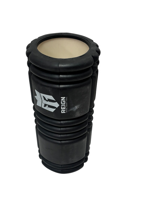 Vist Large View of Product Image Which is Used REIGN Hollow Foam Roller Black 13" x 5.5"