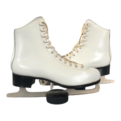Vist Large View of Product Image Which is Used Lange AQUARIUS WomensFigure Skate White Senior 10