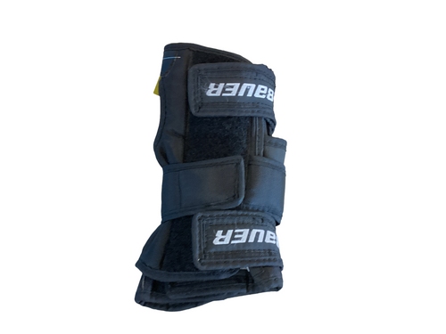 Vist Large View of Product Image Which is Used Bauer Inline Wrist Guards Black SM